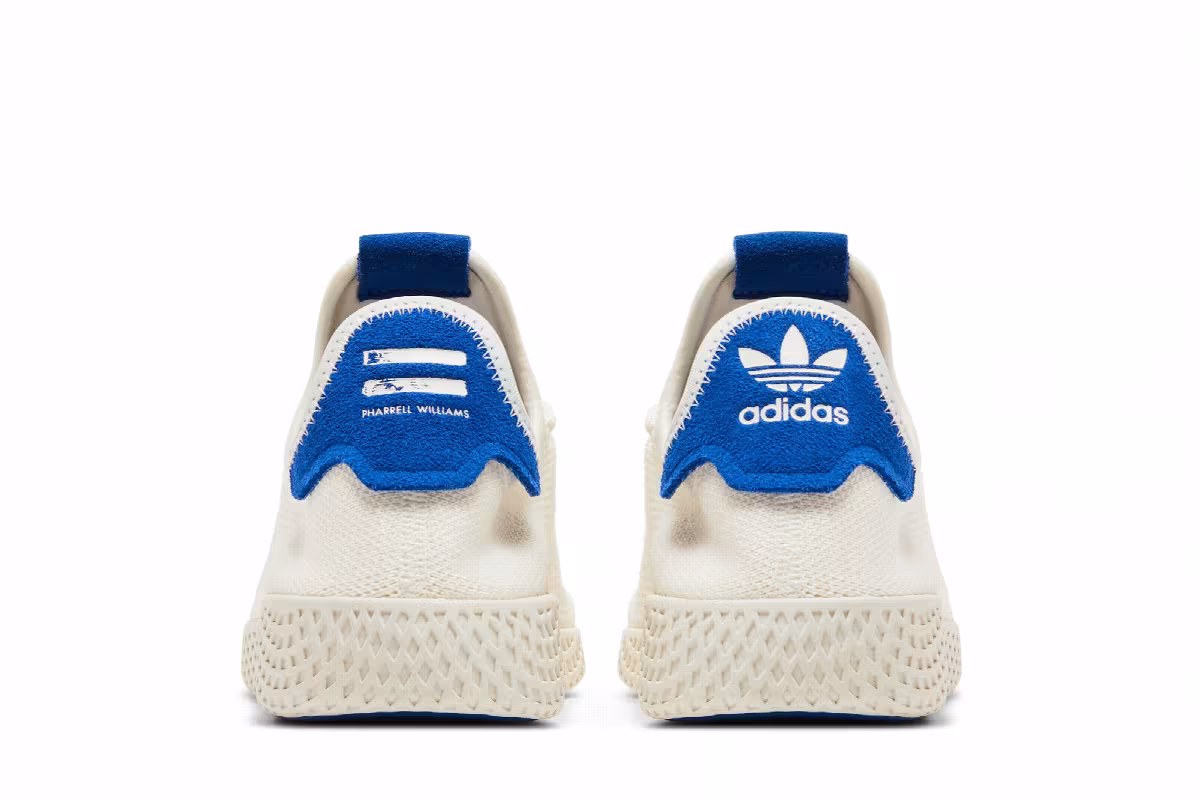 Pharrell x adidas Tennis Hu White Blue, view 7