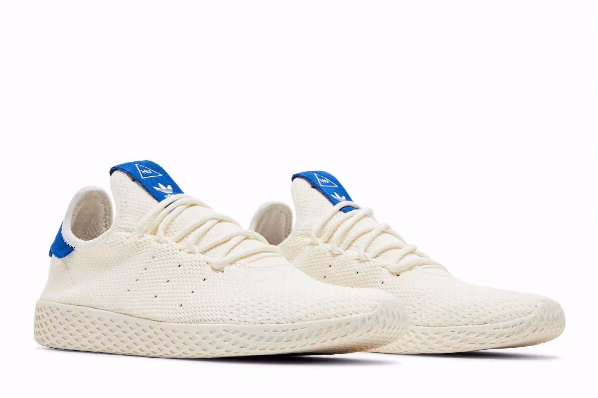 Pharrell x adidas Tennis Hu White Blue, view 9
