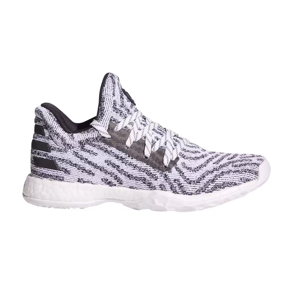 Adidas Harden Vol. 1 LS Primeknit J White Black Grey