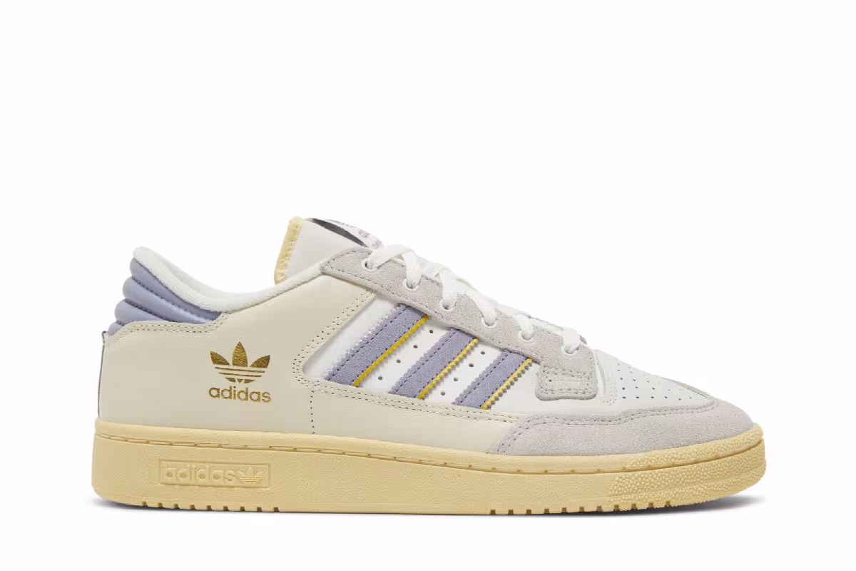 adidas Centennial 85 Low Crystal White Silver Violet, view 2