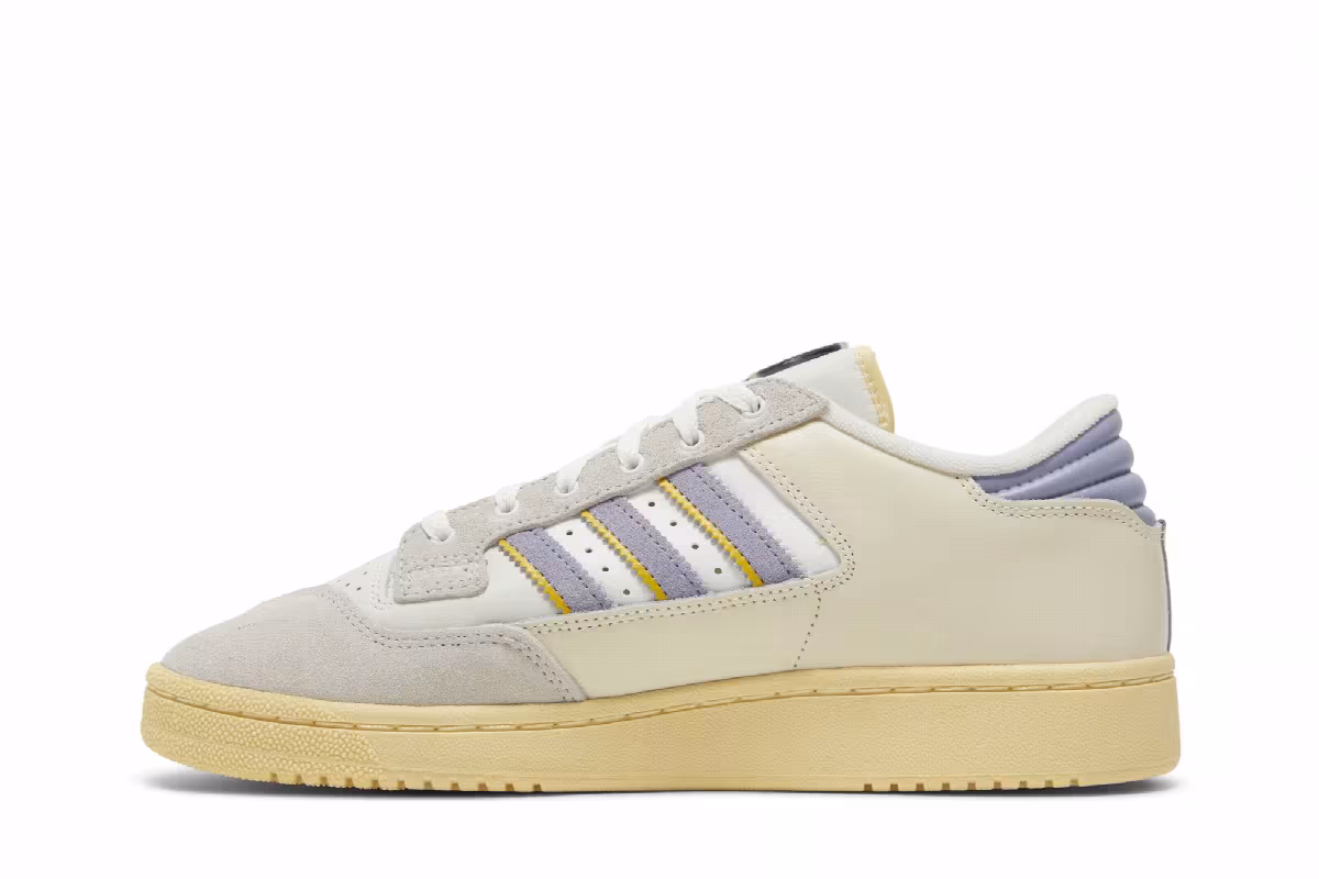 adidas Centennial 85 Low Crystal White Silver Violet, view 4