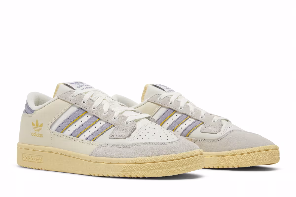 adidas Centennial 85 Low Crystal White Silver Violet, view 9