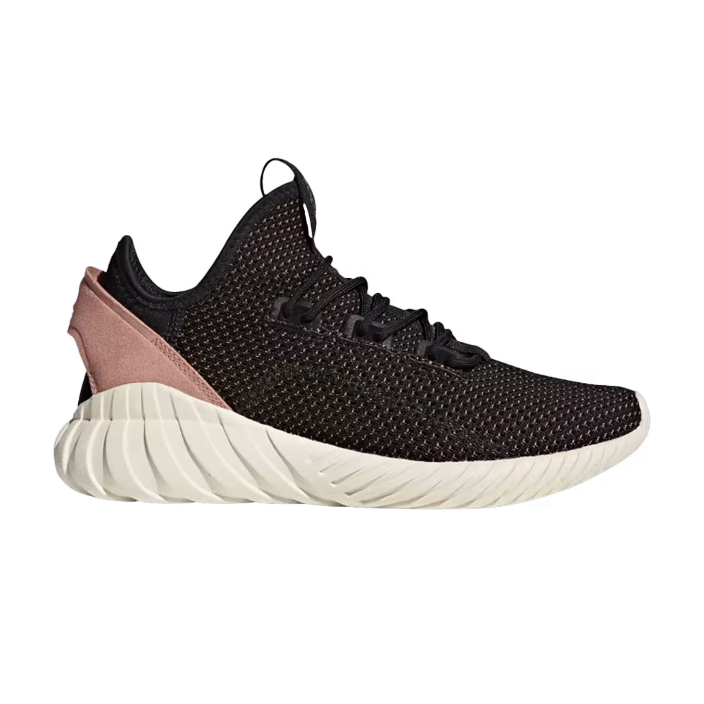 Adidas Women's Tubular Doom Sock Primeknit Black Raw Pink