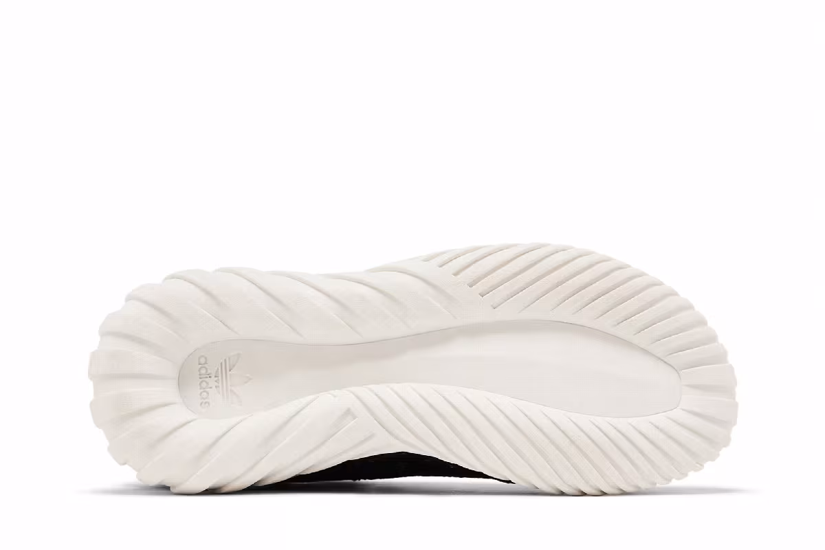 Adidas Tubular Doom Primeknit J Black White, view 5