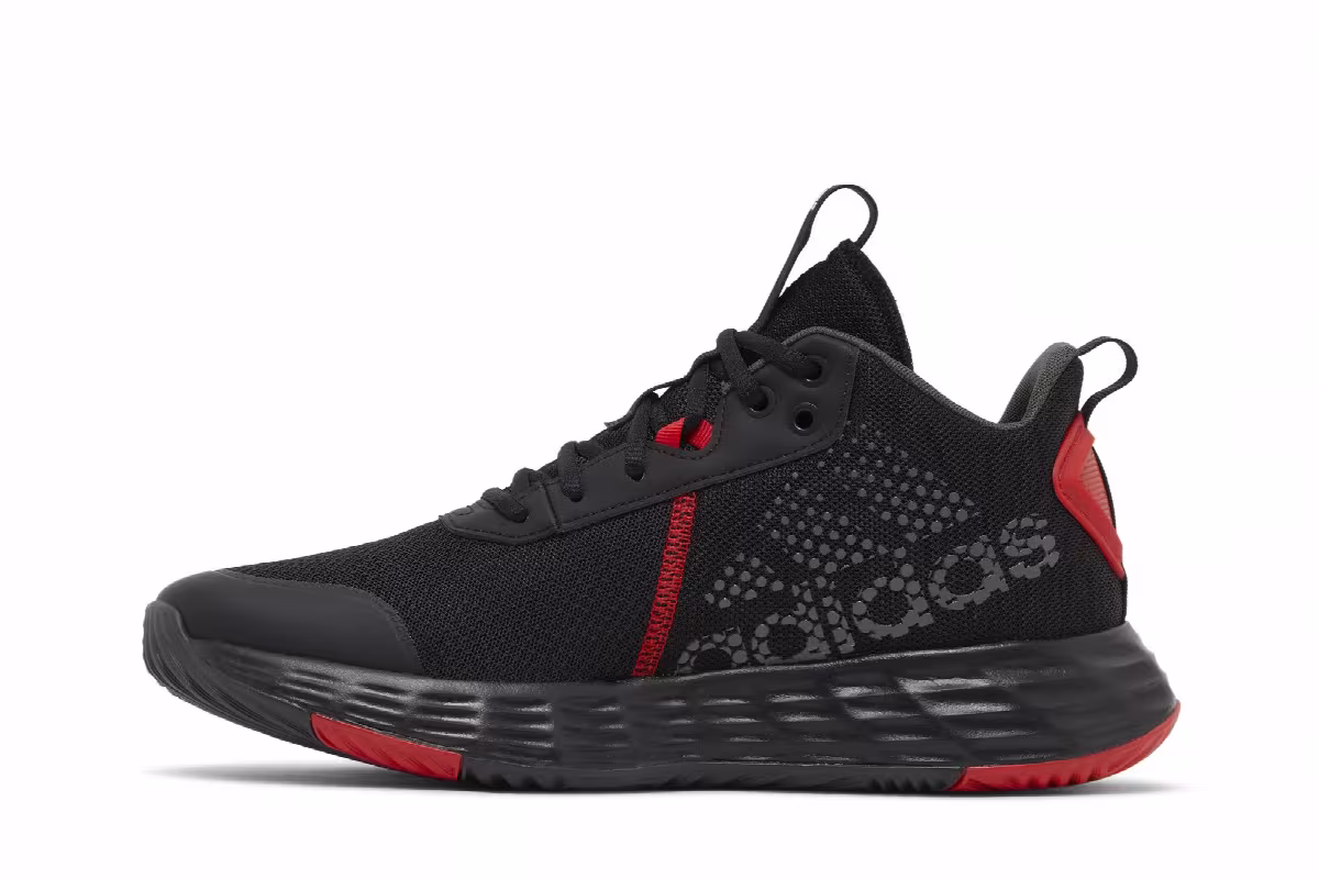 adidas Own The Game Black Carbon Red, view 4