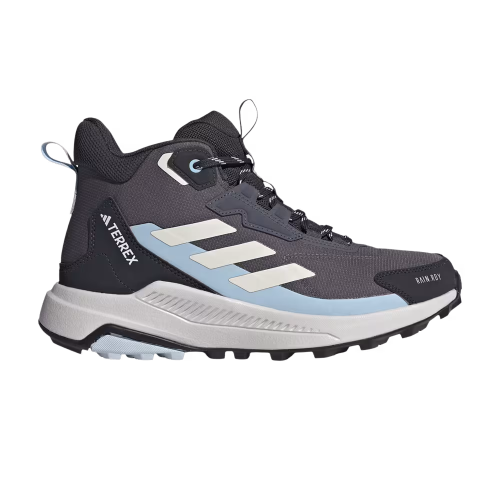 adidas Women's Hiking Terrex Anylander Mid Rain Crystal Sky Chalk White
