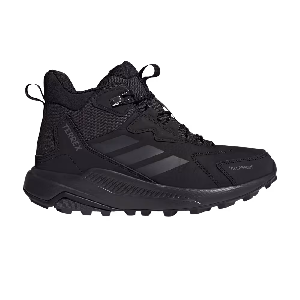 adidas Women's Terrex Anylander Leather Mid Climaproof Core Black Carbon