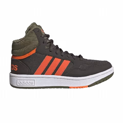 Adidas Hoops 3.0 Mid J 'Shadow Olive Impact Orange'