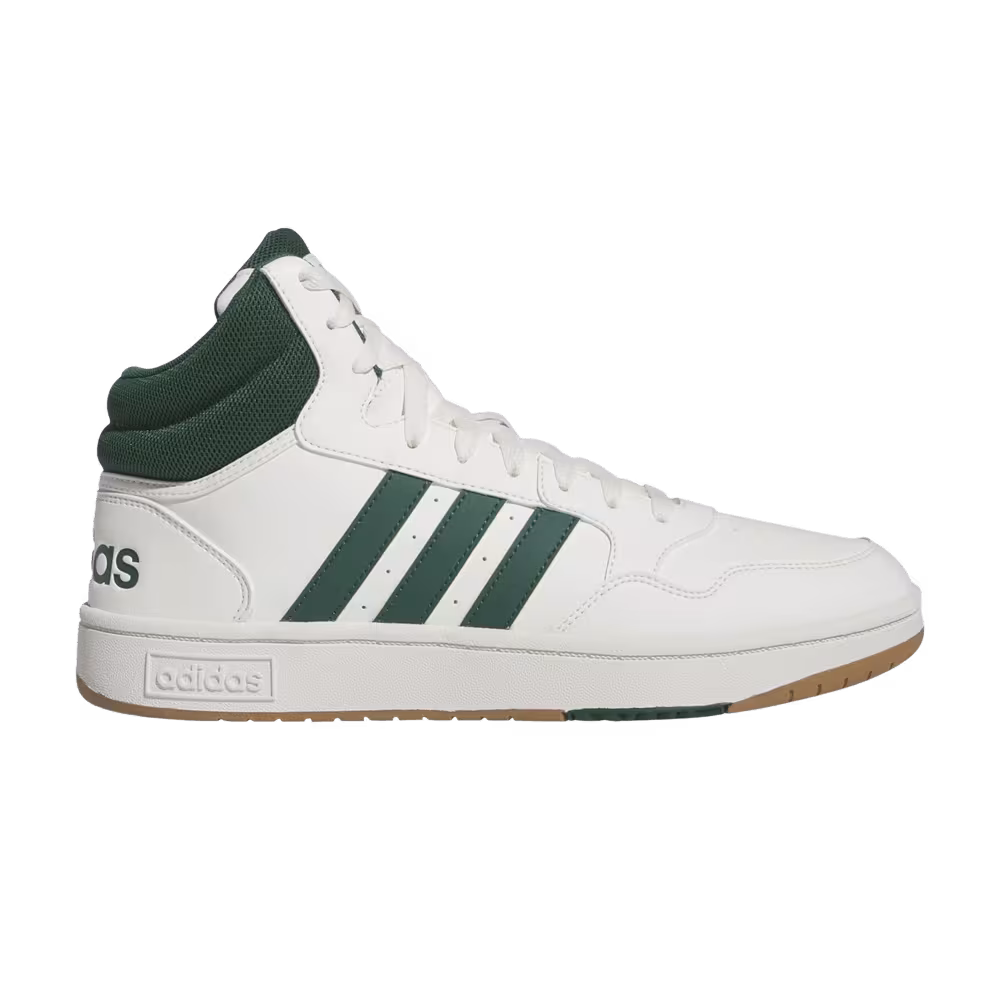 adidas Hoops 3.0 Mid Core White/Collegiate Green/Gum