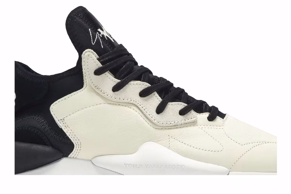 adidas Y-3 Kaiwa White Black, view 3