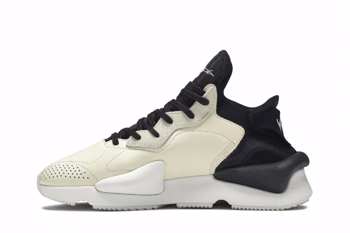 adidas Y-3 Kaiwa White Black, view 4