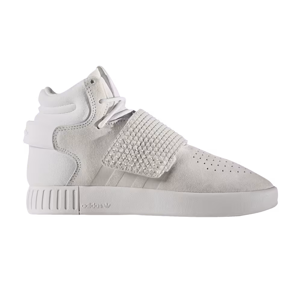 Adidas Tubular Invader Strap J Vintage White