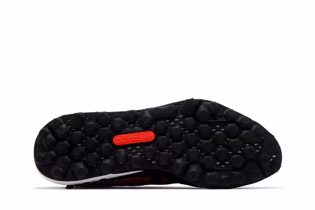 adidas LA Trainer 3 Black Solar Red, view 5