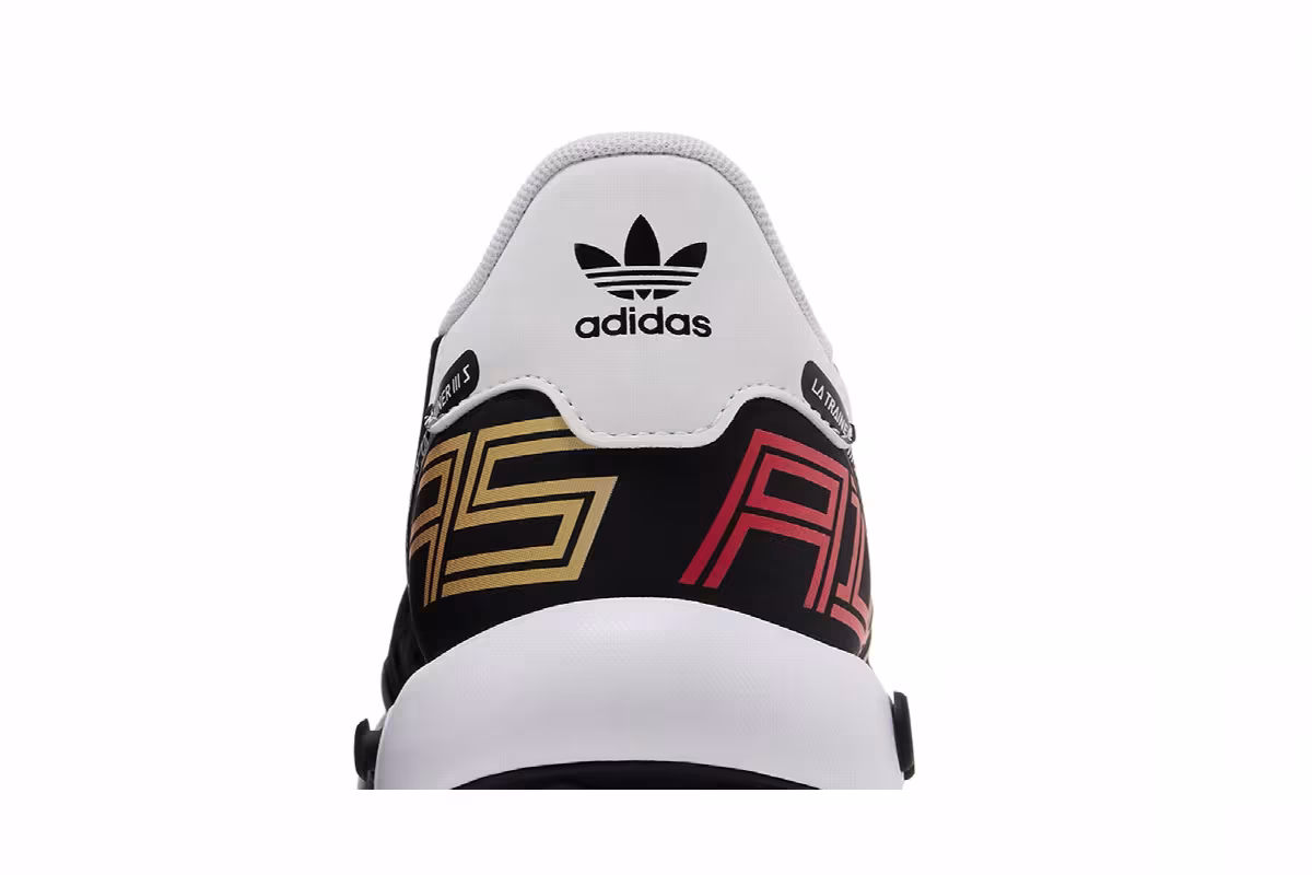 adidas LA Trainer 3 Black Solar Red, view 8