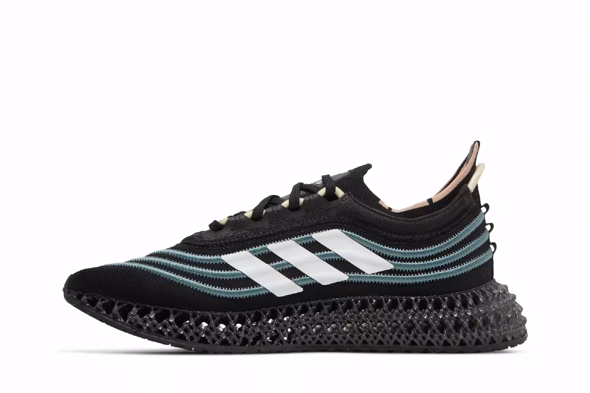 Parley x adidas 4DFWD Black Hazy Emerald, view 4