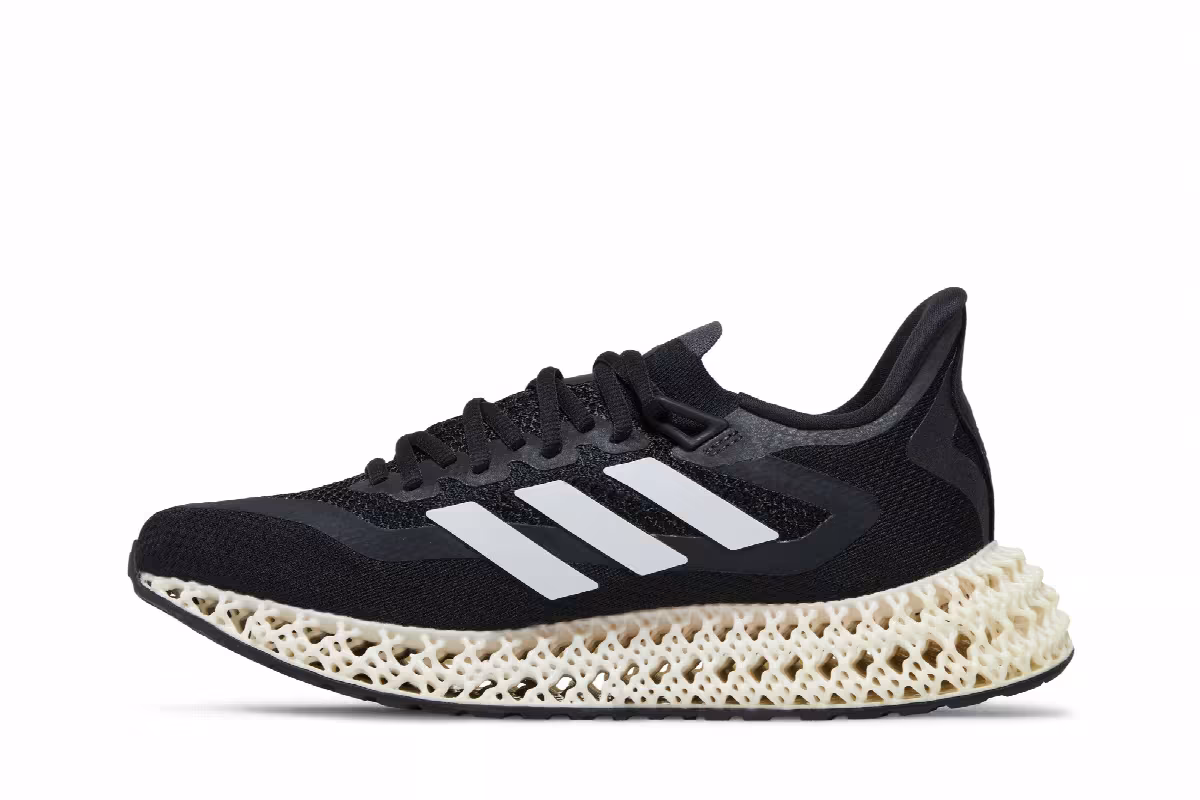 adidas Women's 4DFWD 2 Black White, view 4