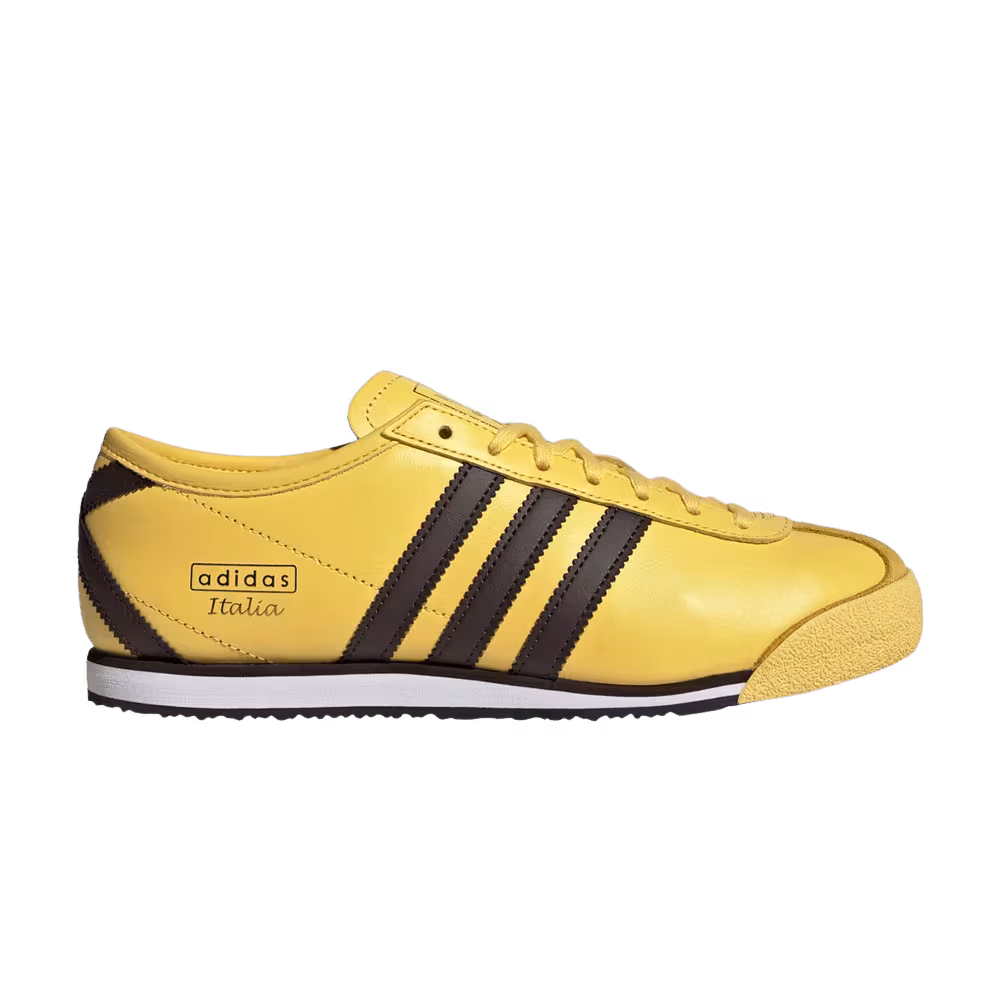 adidas Women's Italia 70s Spring Yellow Dark Brown