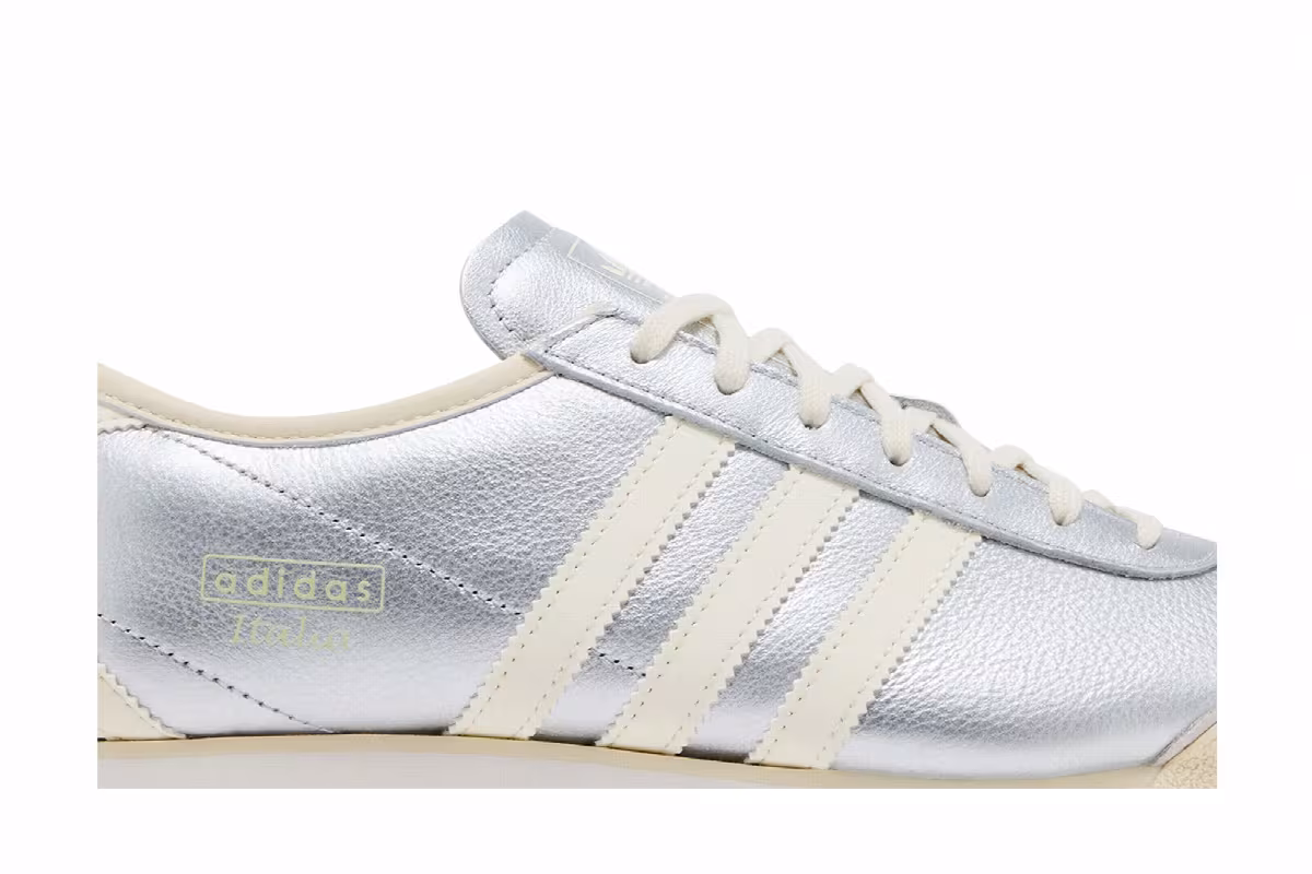 adidas Women's Italia 70s Silver Metallic Cream White, view 3
