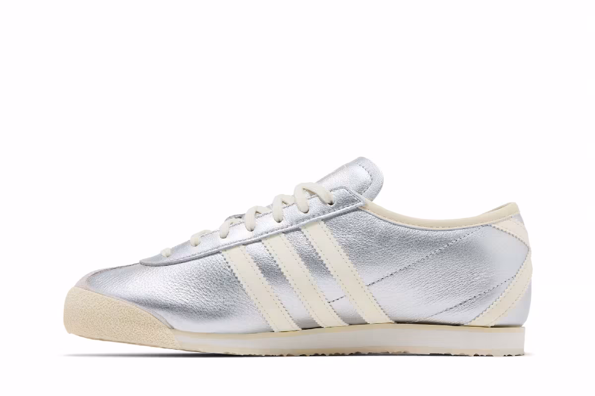 adidas Women's Italia 70s Silver Metallic Cream White, view 4