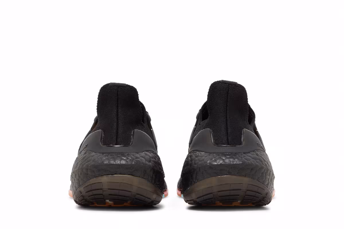 adidas Women's UltraBoost 22 Black Beam Pink, view 7