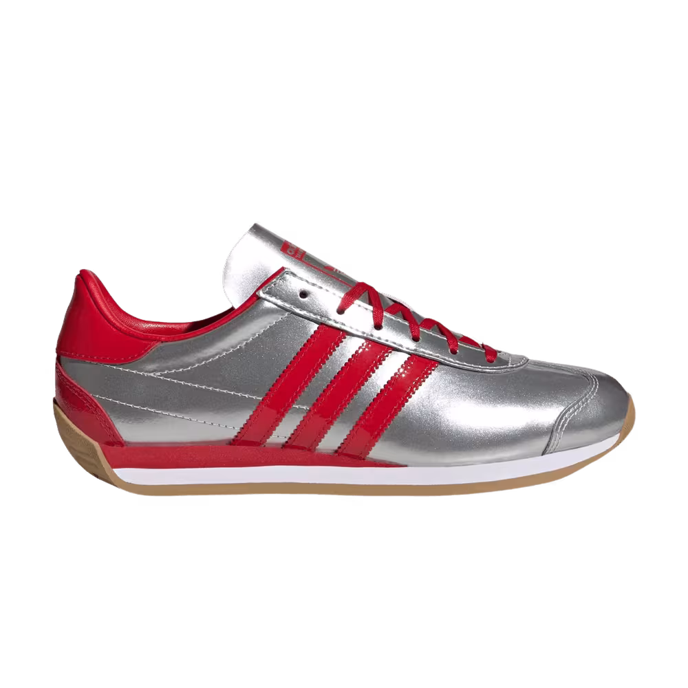 adidas Women's Country OG Silver Scarlet