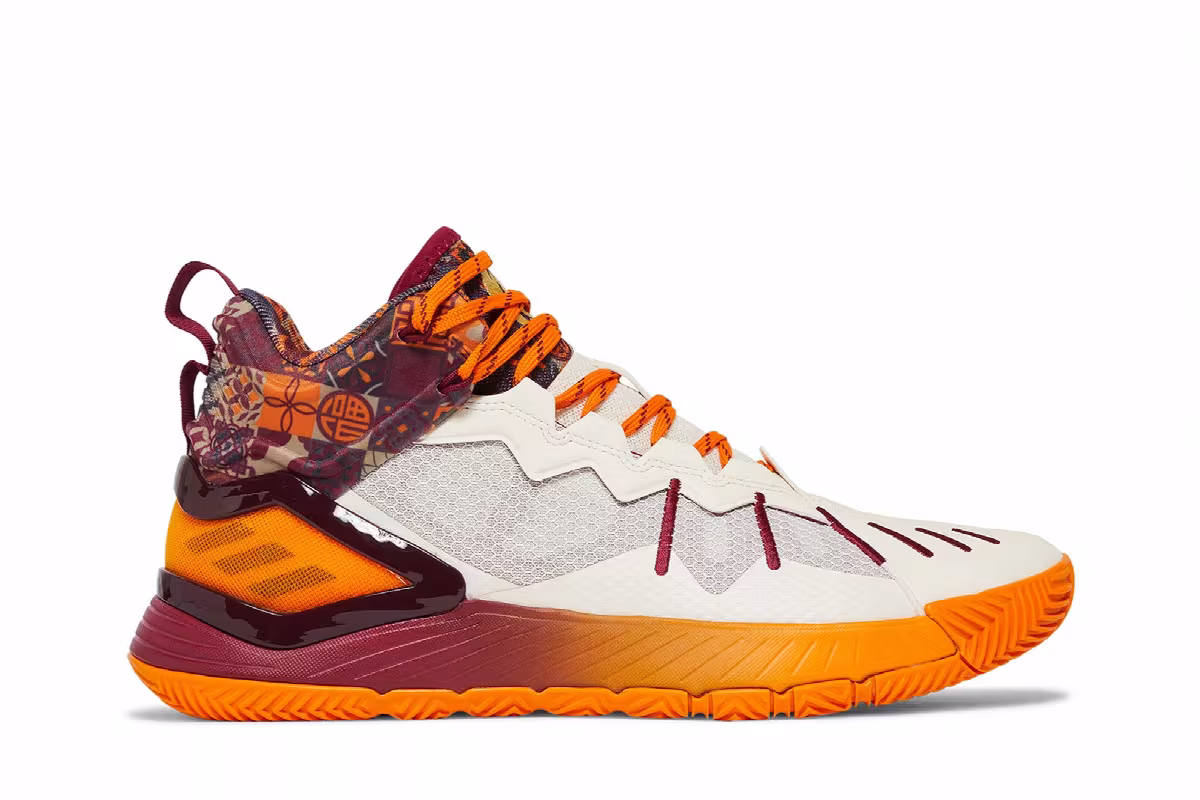 adidas D Rose Son of Chi White Bold Orange, view 2