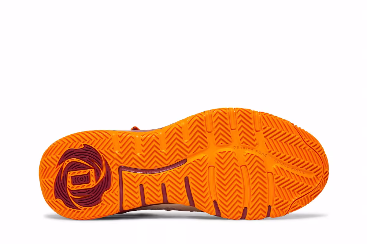 adidas D Rose Son of Chi White Bold Orange, view 5