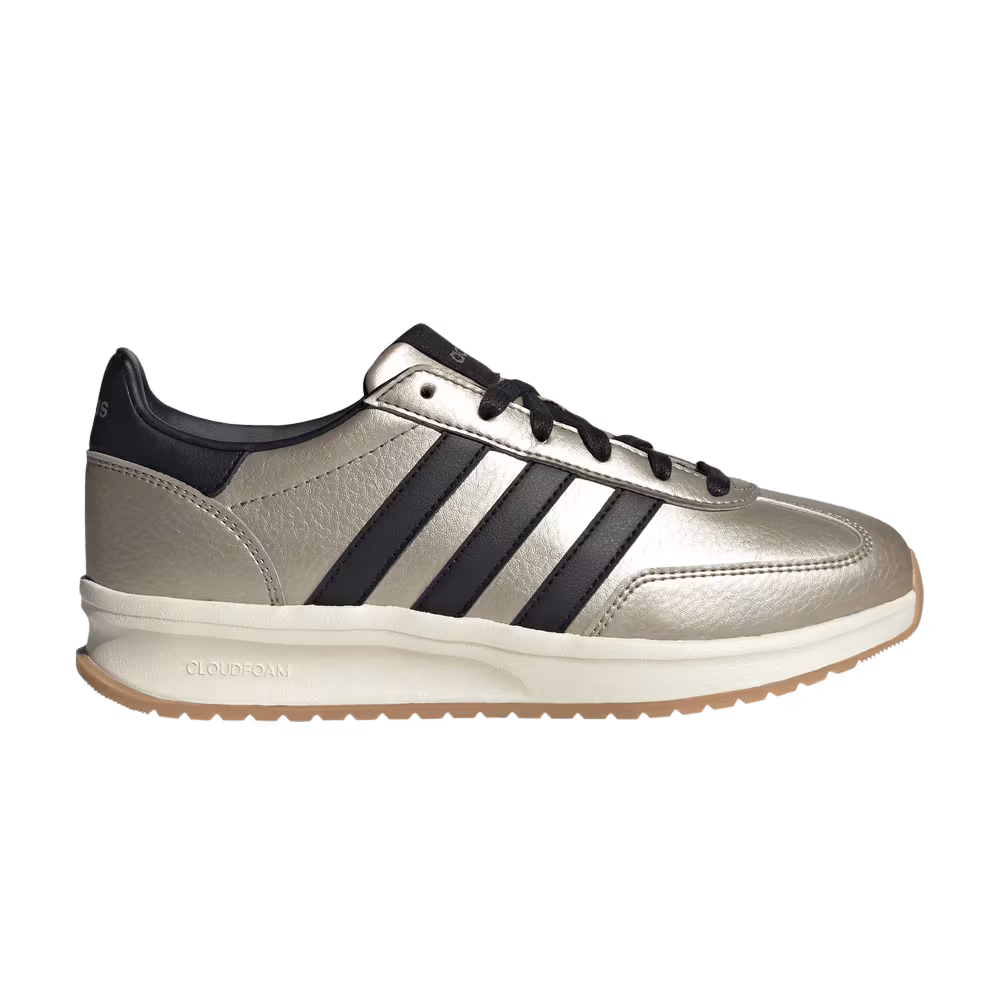 adidas Women's Run 70s 2.0 Cyber Metallic Core Black Off White