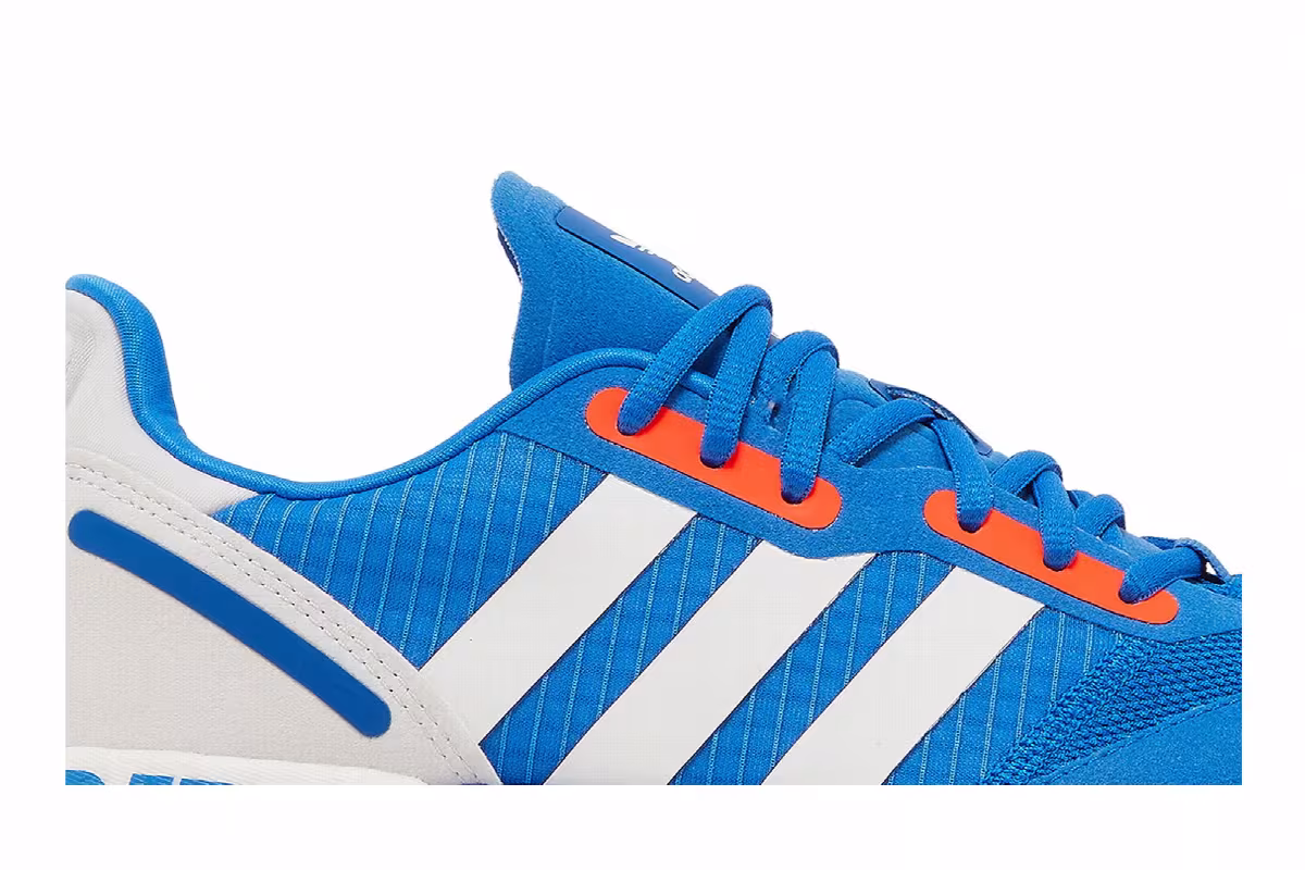 Adidas ZX 1K Boost Glow Blue Solar Red, view 3