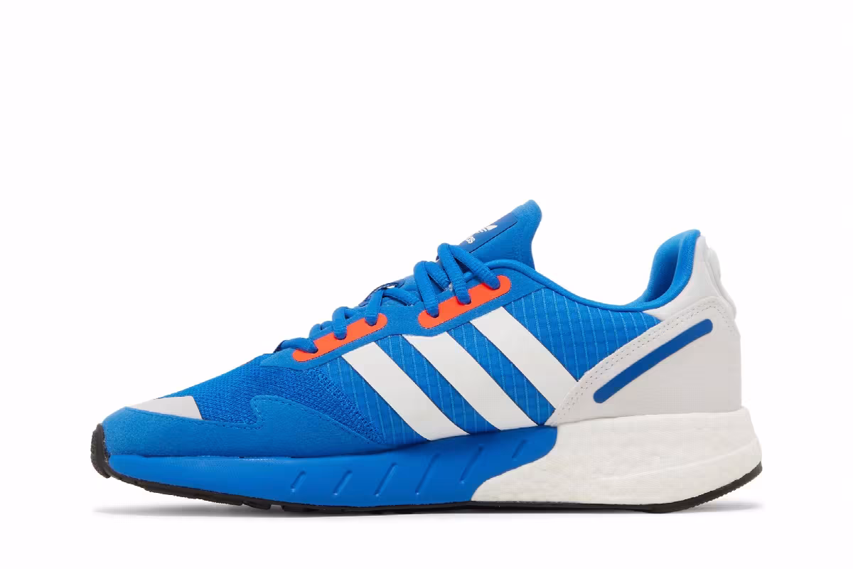 Adidas ZX 1K Boost Glow Blue Solar Red, view 4