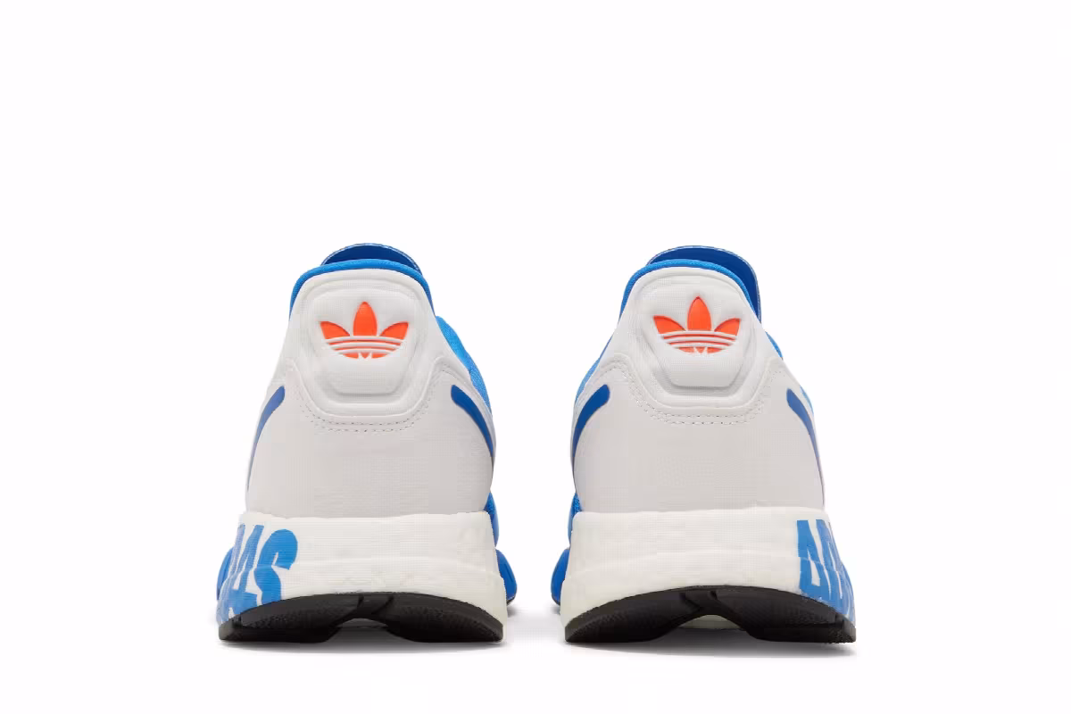 Adidas ZX 1K Boost Glow Blue Solar Red, view 7