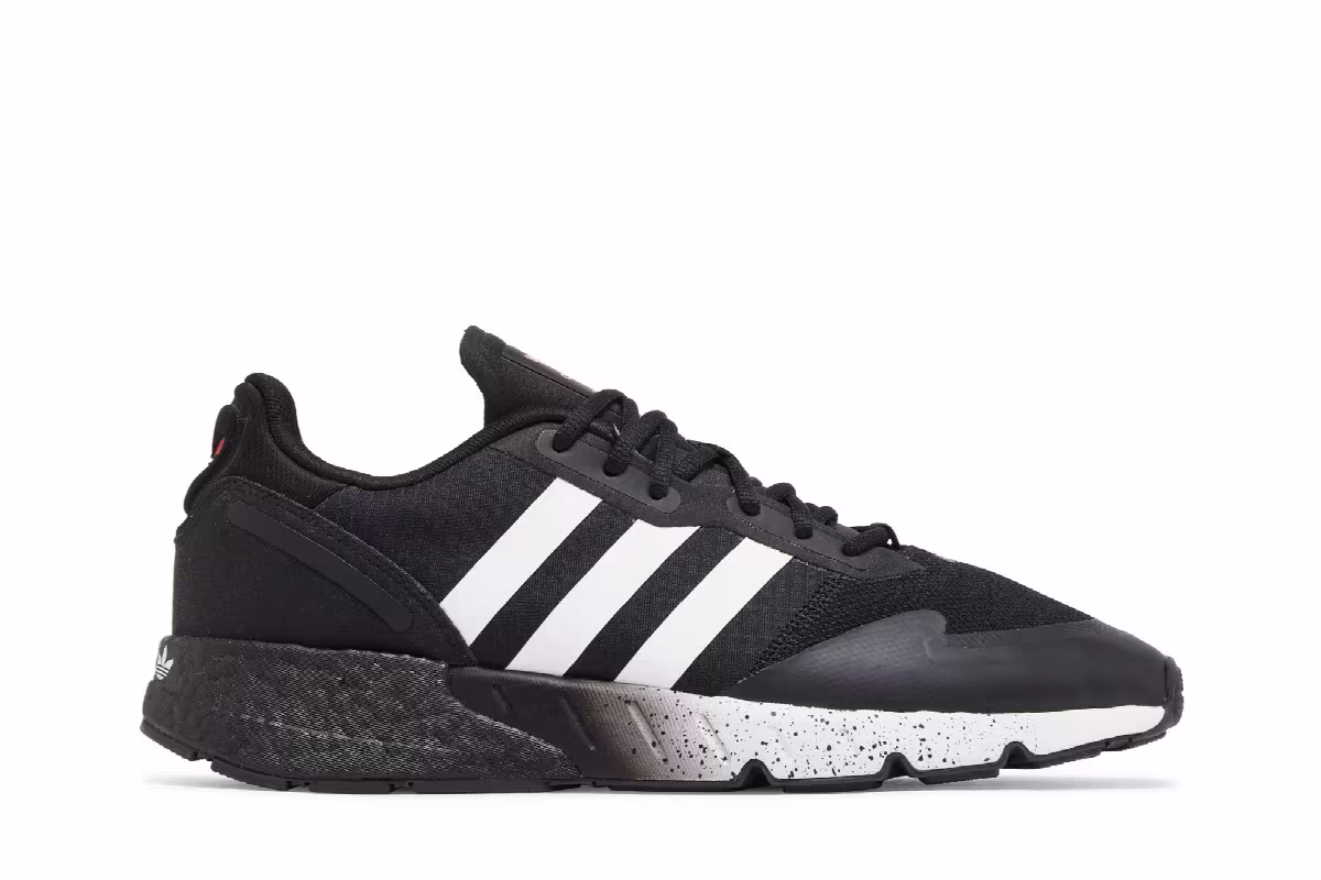 Adidas ZX 1K Boost Black White, view 2