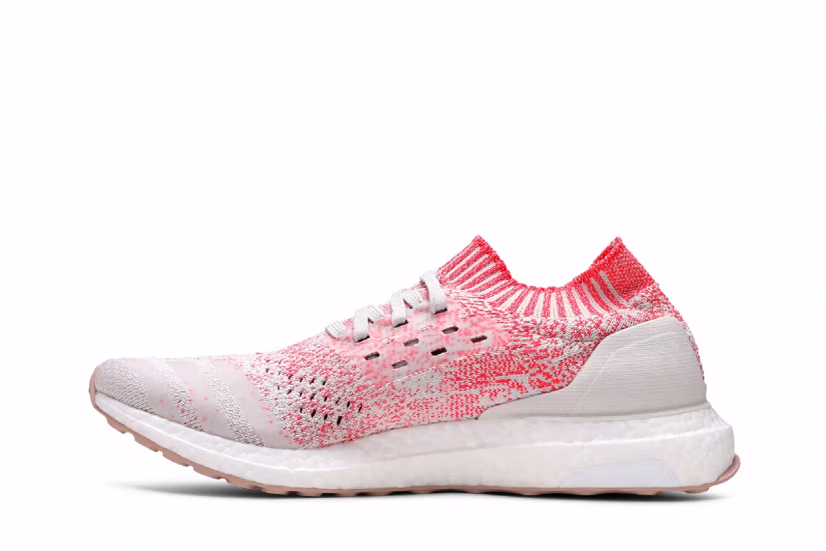 Adidas Women's UltraBoost Uncaged Raw White Shock Red, view 4