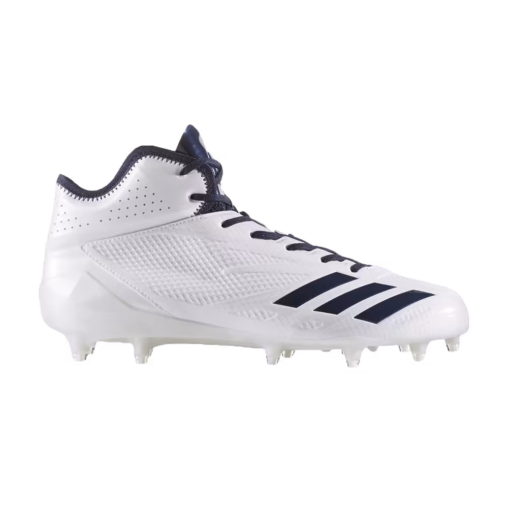 Adidas Adizero 5-Star 6.0 Mid White Navy Blue
