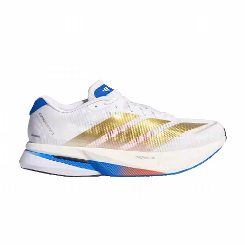 adidas Adizero Boston 13 'Footwear White Gold Metallic Royal Blue'