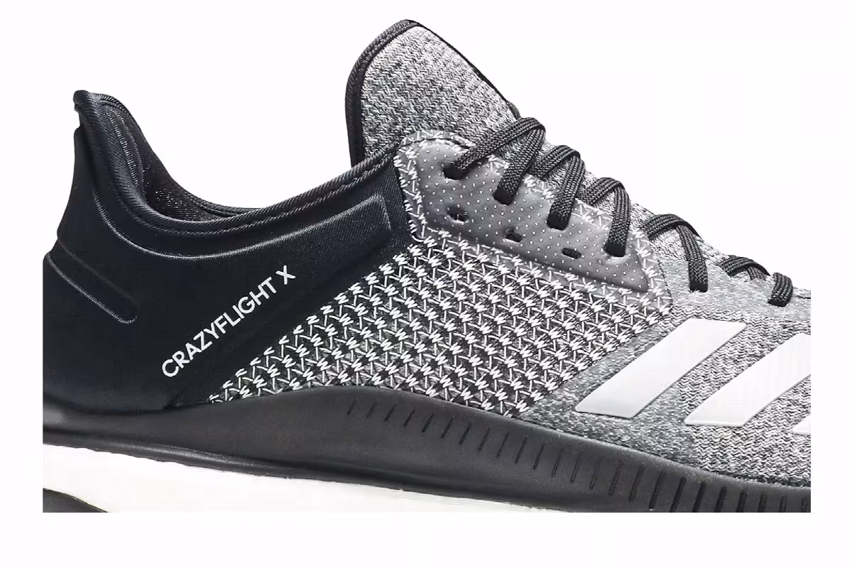 Adidas Women's Crazyflight X 2 Black Silver Metallic, view 3