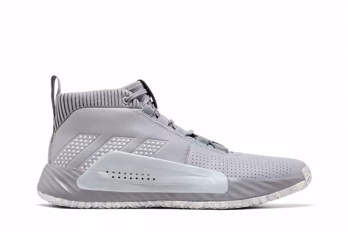 adidas Dame 5 Team Light Onix, view 2