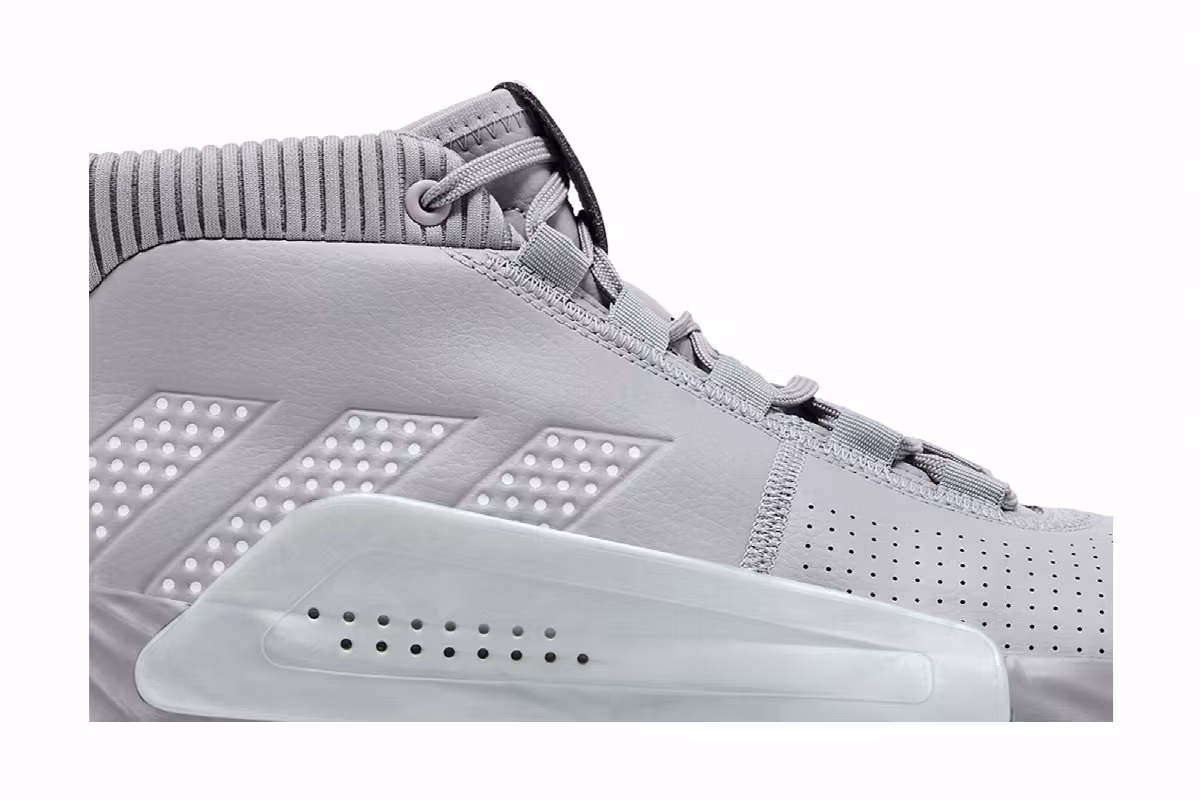 adidas Dame 5 Team Light Onix, view 3