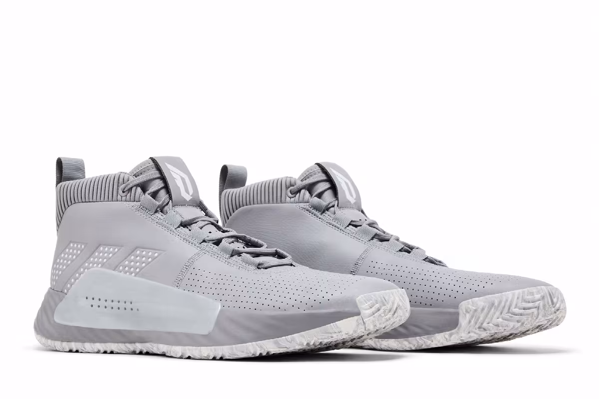 adidas Dame 5 Team Light Onix, view 9