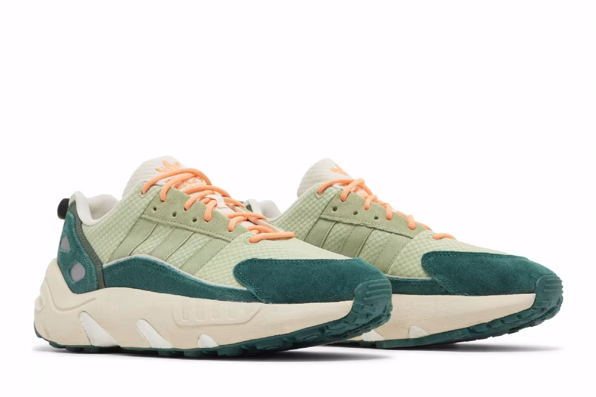 Adidas ZX 22 Boost Ecru Tint Core Green, view 9