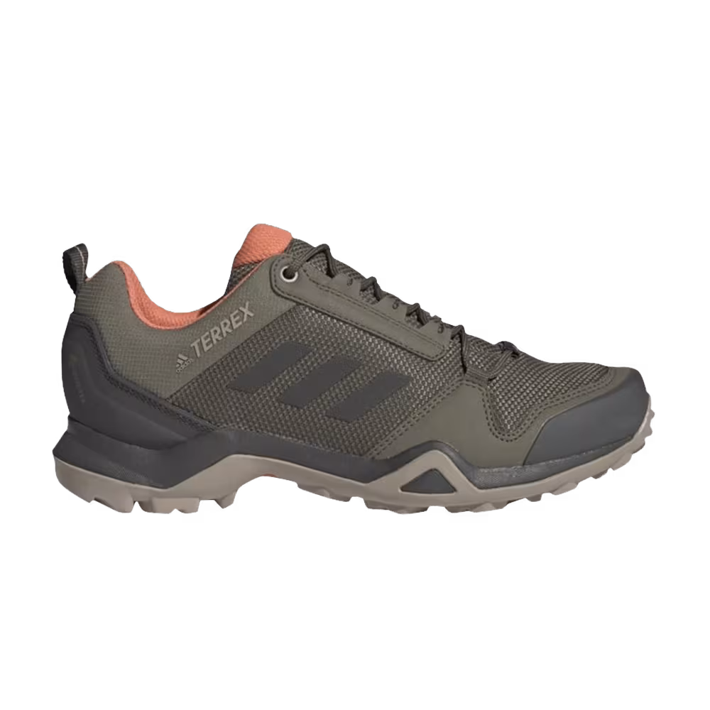 Adidas Terrex AX3 GTX Raw Khaki Semi Coral