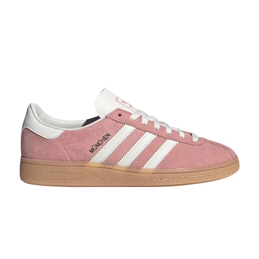 adidas Women's Munchen Wonder Mauve Off White Silver Metallic