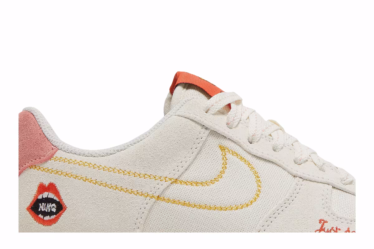 Nike Women's Air Force 1 White Sail Bleached Coral, view 3