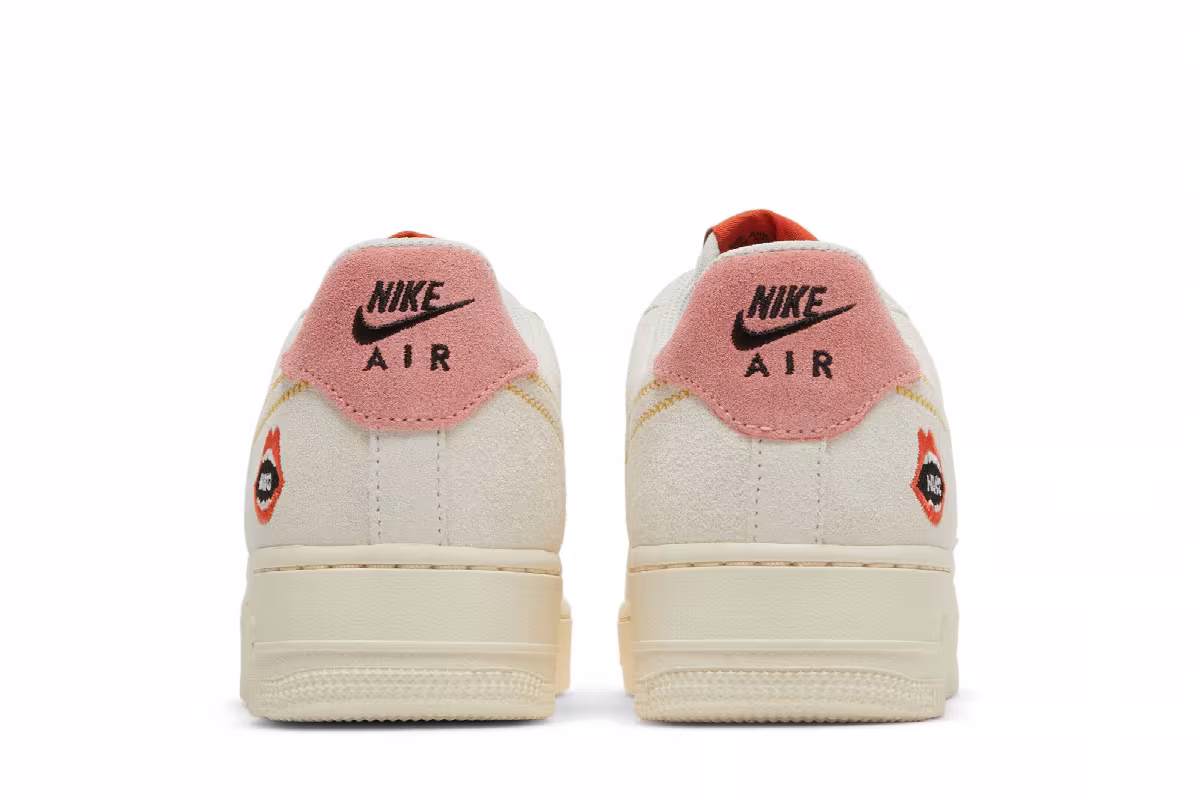 Nike Women's Air Force 1 White Sail Bleached Coral, view 7