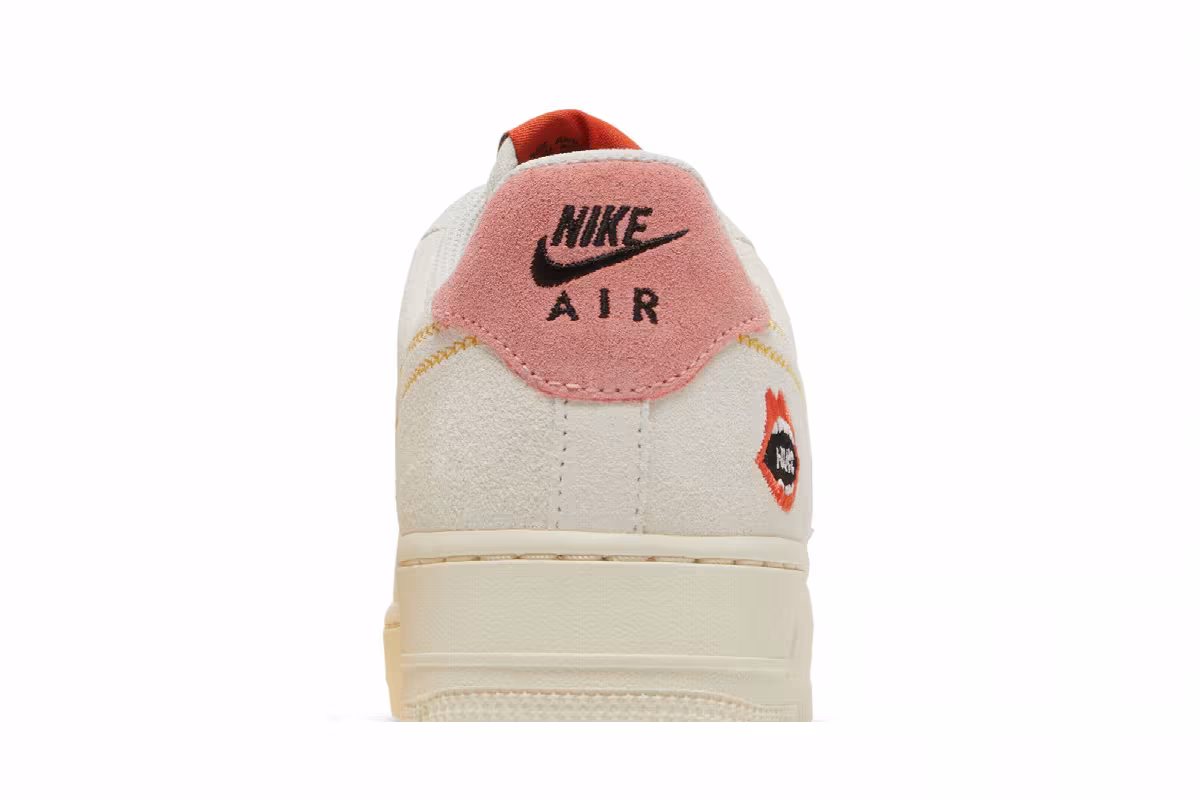Nike Women's Air Force 1 White Sail Bleached Coral, view 8
