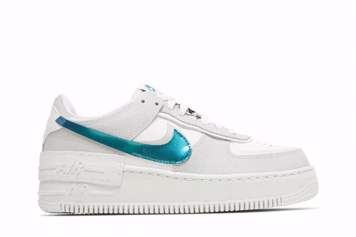 Nike Women's Air Force 1 Shadow Bright Spruce, view 2