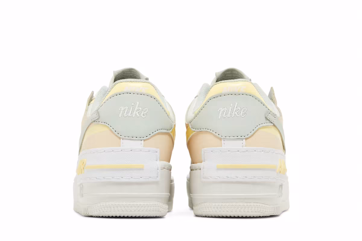 Nike Women's Air Force 1 Shadow Pearl White Citron Tint, view 7