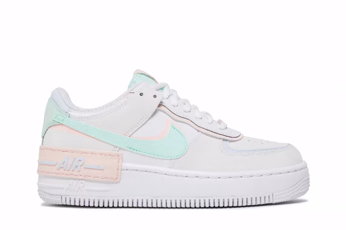 Nike Women's Air Force 1 Shadow White Atmosphere Mint, view 2