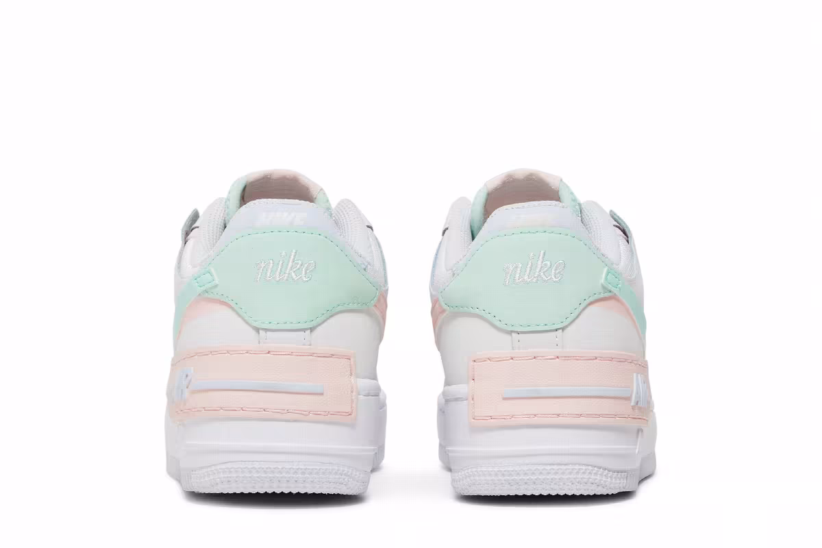 Nike Women's Air Force 1 Shadow White Atmosphere Mint, view 7