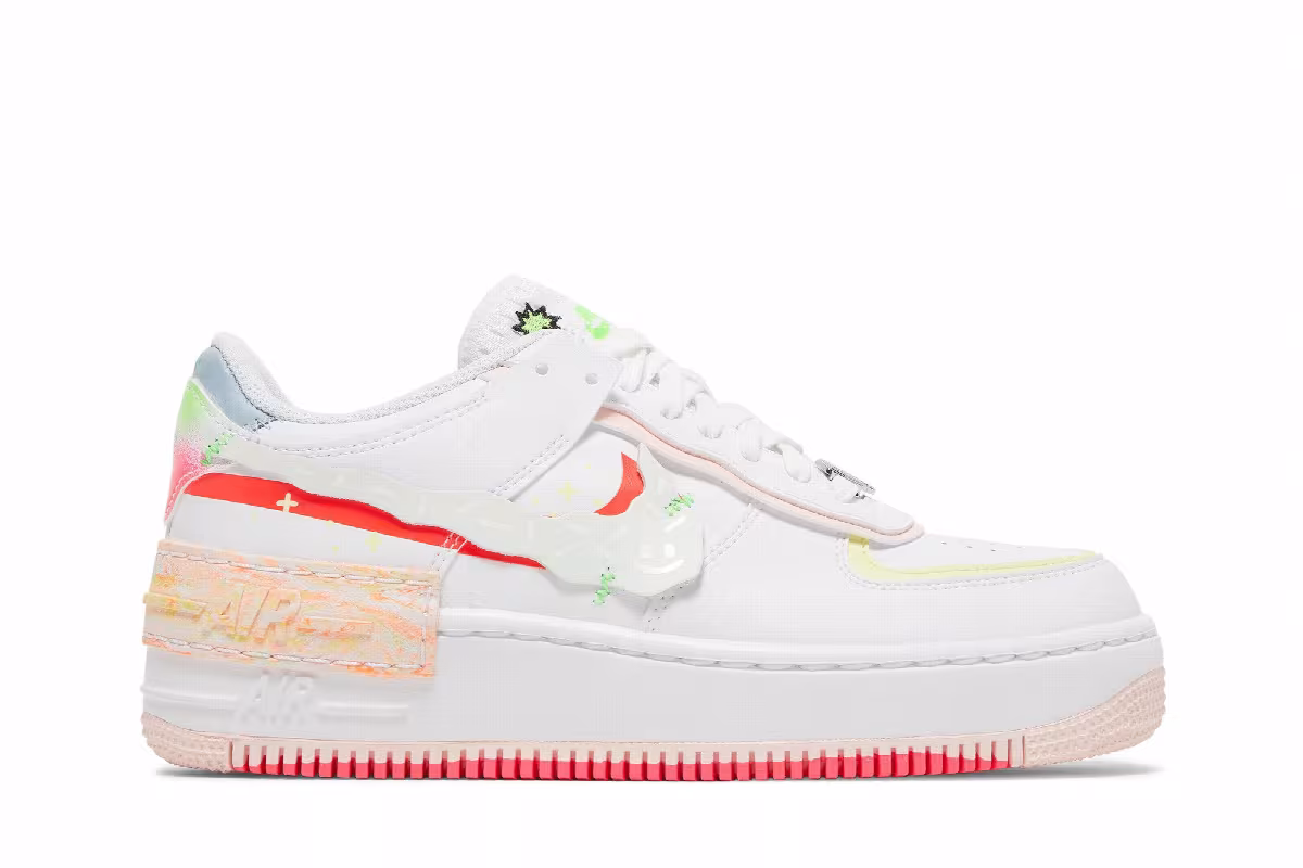 Nike Women's Air Force 1 Shadow Ghost Swoosh, view 2
